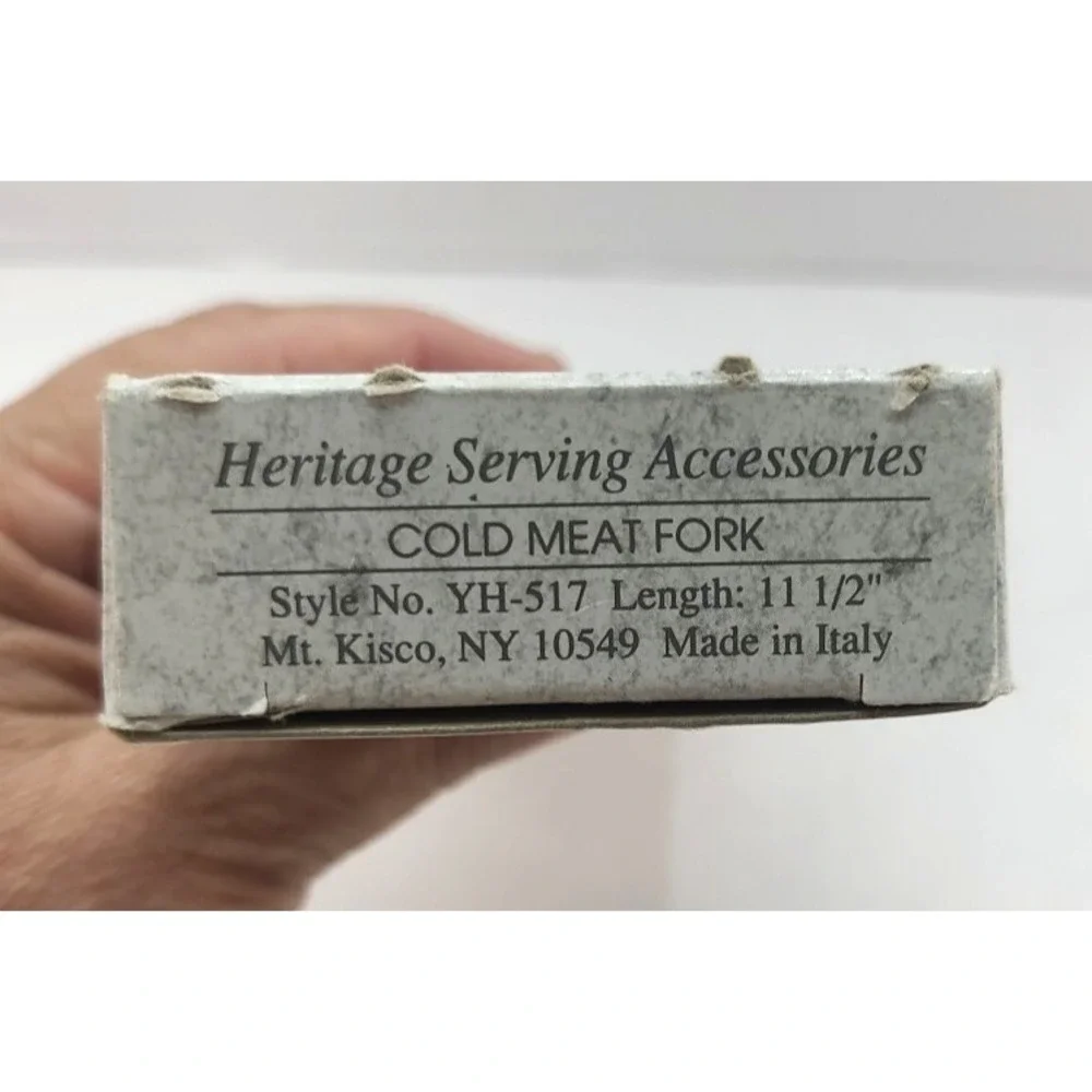 Gorham Heritage Cold Meat Serving Fork Silver Plated Made in Italy 11½